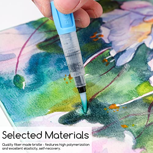 MEEDEN Watercolor Painting Set, 24x12ml Water Color Paint Tubes, Professional Art Supplies Painting Kit, 10 Paint Brushes, Watercolor Paper Pad 