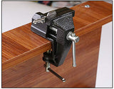 Mini Table Clamp, Small Bench Vice, New upgraded cast iron manufacturing Jewelers Hobby Clamps Craft Repair Tool Portable Work Bench Vise (mini) HENGDA VISE