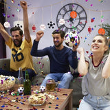 NBEADS 40 Pcs Sport Ball Theme Unfinished Wood Cutout, Unfinished Wood Pieces Wood Craft Blanks Laser Cut Wood Charms for DIY Crafts Decoration NBEADS