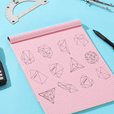 Mr. Pen- Pastel Graph Paper, 1 Pad, 11"x8.5", 4x4 (4 Squares Per Inch), Pastel Colors, 50 Sheets, Grid Paper, Graphing Paper, Graph Paper Pad, Grid Mr. Pen