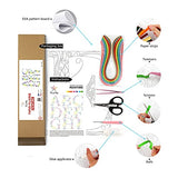 Uniquilling Quilling Kit Paper Quilling Kit for Adults Beginner, Handmade DIY Craft Quilling Paper Filigree Painting Kit Tools, Room Wall Art Decor Uniquilling