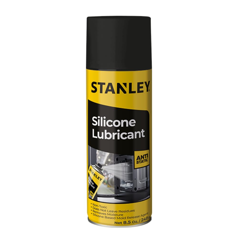 STANLEY Mold Release Spray - High-Performance Silicone Lubricant for Epoxy Resin, Plastics, Withstands Extreme Temperatures, Moisture Repellent,