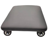 Btibpse Roller Seat 360 Degree Rotating Low Stool with Wheel Chair PU Leather Universal Swivel Caster Wheels for Home Office Fitness and Garage Btibpse