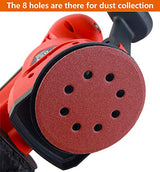 5-Inch Hook and Loop Sanding Discs for Random Orbital Sander, Assorted Sandpaper 40-1000 Grits, 110 PCS FRIMOONY