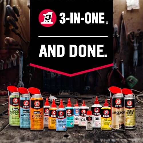 3-IN-ONE Garage Door Lubricant with SMART STRAW SPRAYS 2 WAYS, 11 OZ 3-IN-ONE
