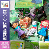 CRAFTILOO 8 Pre-Cut Dogs Stuffed Animal Fun Kids Sewing Kit for Kids Ages 8-12 Children Beginners Sewing kit Kid Puppy Crafts Felt Pillow Plush Craft CRAFTILOO