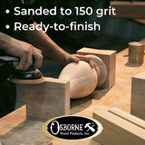 Osborne Square Mission Island Post in Rubberwood (Set of Four), Unfinished Wood Posts for Kitchen Island, Counter Height Table, Bathroom Vanity & Osborne Wood Products