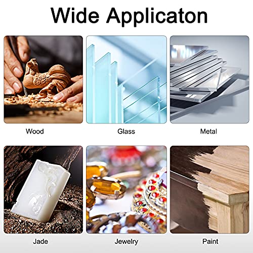 75pcs Polishing Kit Buffing Wheels Set, SUNJOYCO Polishing Bit Abrasive Buffing Wheels Rotary Tool Accessories, Wire Brushes Flap Discs for Dremel, SUNJOYCO