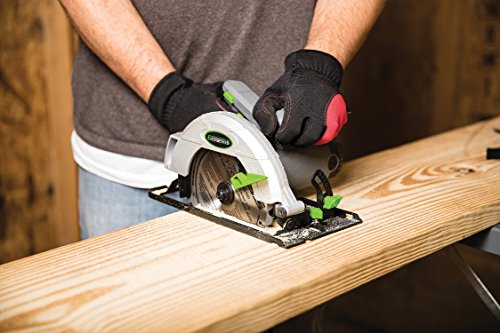 Genesis GCS130 13-Amp 7-1/4-In. Circular Saw with 24T Carbide Tipped Blade, Rip Guide, Blade Wrench, and 2 Year Warranty