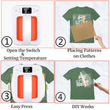 Heat Press Machine For T Shirts, 7" × 5" Portable Mini Heat Press Fast Even Heat, Easy Press T Shirt Printer Machine for HTV Vinyl and Heat Transfer KORGOL