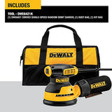 DEWALT Orbital Sander Kit, 5 inch, 3 amp, Corded, 12,000 OPM (DWE6421K), Yellow DEWALT