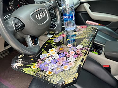 JEYUQAXY Steering Wheel Tray Resin Molds, DIY Resin Epoxy Casting Craft Car Table Mount Steering Wheel Tray Desk for Laptop & Food JEYUQAXY