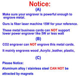 Ebamaz Metal Business Cards Tablet Thick 86X54mm Pack of 10PCS (Stainless Steel 0.5mm thickness, Original Finishing Black, Blank) ebamaz