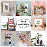 HTVRONT White Permanent Vinyl, 12 Pack White Vinyl for Cricut - 10 White Vinyl Sheets 12" x 12" & 2 Transfer Tape Sheets for Party Decoration, HTVRONT