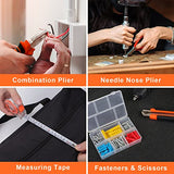 COMOWARE 16.8V Cordless Drill Set Combo Kit, 153 Pcs Tool Kit for Home, Professional Household Tool Sets for Men, Basic Tool Kit with Power Drill, COMOWARE