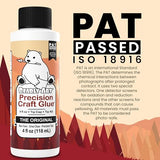Bearly Art Precision Craft Glue - The Original - 4fl oz - Tip Kit Included - Dries Clear - Metal Tip - Wrinkle Resistant - Flexible and Crack Bearly Art
