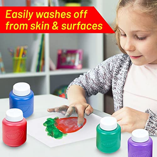 Washable Kids Paint 10 Colors, 10 No Spill Paint Cups For Kids With Lids,  10 Paint Brush Set, Waterproof Kids Smock – Christmas Gifts for Kids