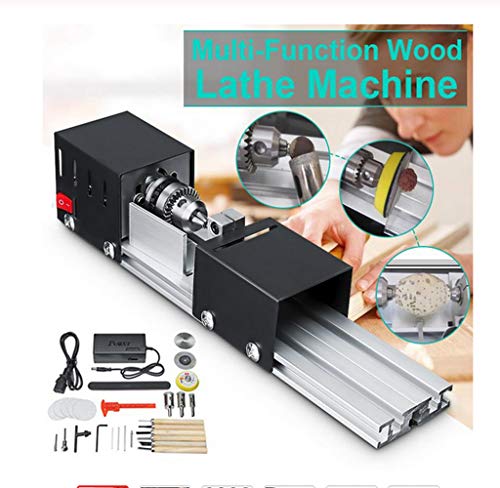 Mini Lathe Machine Tool DIY Woodworking Wood lathe Milling machine Grinding Polishing Beads Drill Rotary Tool Set