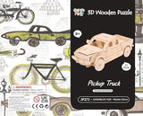Georgie Porgy 3D Wooden Puzzles for Kids Toys Construction Woodcraft Kits DIY Model Puzzle Kits Birthday Gifts Pack of 3 (Sports Cars Off-Road Georgie Porgy