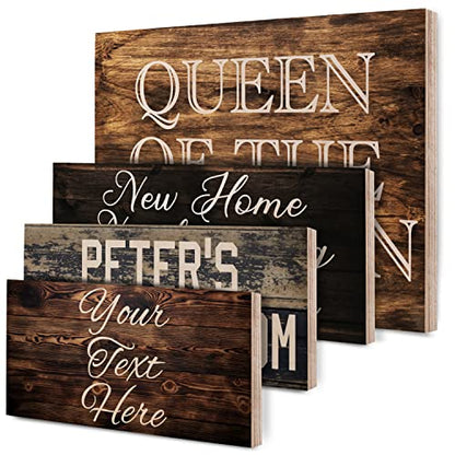 Personalized Wood Sign with 9 Font 6 Color options Customized Wooden Home Decor | C1
