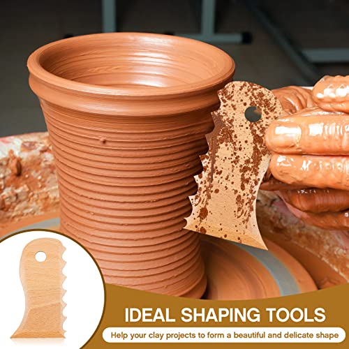 7 Pieces Big Size Pottery Foot Shaper Tools Pottery Trimming Tools Pottery Profile Rib Bundle Foot Shaper for Pottery Ceramics for Carving Clay Molds Amylove