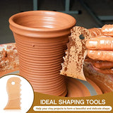 7 Pieces Big Size Pottery Foot Shaper Tools Pottery Trimming Tools Pottery Profile Rib Bundle Foot Shaper for Pottery Ceramics for Carving Clay Molds Amylove