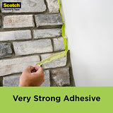 Scotch Painter's Tape Rough Surface Extra Strength Painter's Tape, Green, Tape Protects Surfaces and Removes Easily, Rough Surface Painting Tape for Scotch