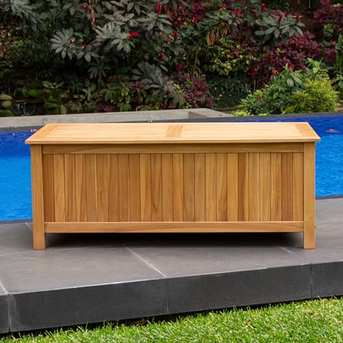 Cambridge-Casual AM-370218T Arie Storage Box, Natural Teak Cambridge Casual