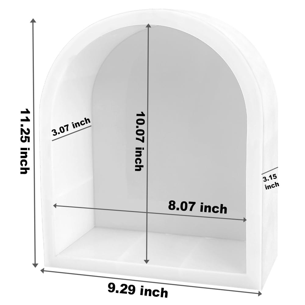 RESINWORLD 11'' X 9'' X 3'' Deep Arch Silicone Molds for Resin, Sturdy Large Molds for Bouquet Preservation, Shiny Resin Molds for Home Wedding Decor - WoodArtSupply