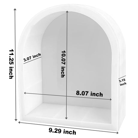 RESINWORLD 11'' X 9'' X 3'' Deep Arch Silicone Molds for Resin, Sturdy Large Molds for Bouquet Preservation, Shiny Resin Molds for Home Wedding Decor ResinWorld