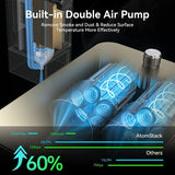 S20 PRO Laser Engraver Machine for ATOMSTACK,130W Laser Engraving Cutting Machine Air Assist Kits, 20W Output Power 0.08 * 0.1mm Compressed Spot, aliencell