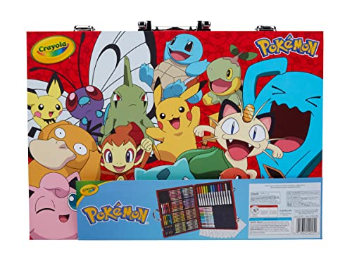 Crayola Pokémon Imagination Art Set (115pcs), Kids Art Kit, Includes Pokemon Coloring Pages, Pokemon Gifts for Kids, Ages 5+ Crayola
