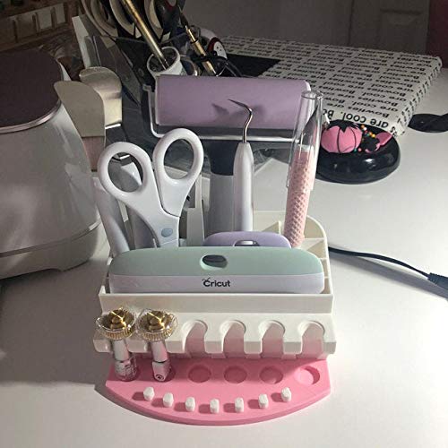Organizer for Cricut Tools and Accessories Blade Holder Caddy,Tool Holder and Blade Caddy for Cricut Tools Organizer (Pink) XCJD