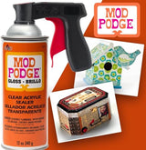 Mod Podge Spray Acrylic Sealer Glossy 2-Pack, Clear Coating Matte Paint Sealer Spray, Spray Can Sprayer Handle GRAS Art Bundles