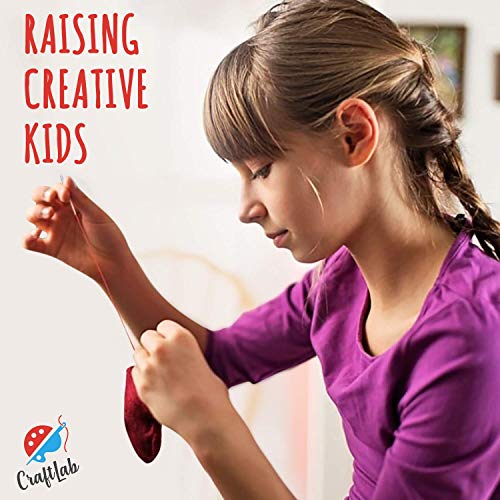 CraftLab Woodland Animals Kids Sewing Kit, Educational Arts & Craft Gift for Boys and Girls Ages 7 to 13 CraftLab