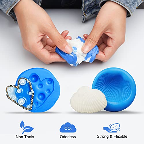 LET'S RESIN Silicone Putty,1LB/40A Silicone Mold Making Kit, Non-Toxic,Strong&Flexible, Easy 1:1 Mixing Ratio for Reusable Silicone Molds, Resin LET'S RESIN