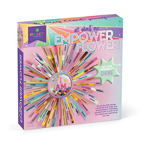 Craft-tastic – Empower Flower – DIY Arts & Crafts Kit – Creative & Fun Project to Encourage Self-Expression, Build Self-Esteem & Create Confidence in Craft-tastic
