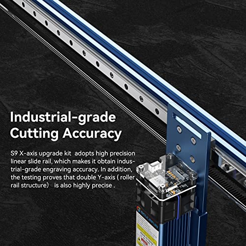 SCULPFUN S9 X-axis Upgrade Kit, High Precision Industrial X-axis Linear Guide Kit for SCULPFUN S9/S6 Pro Laser Engraver to Reduce Engraving Wave - WoodArtSupply