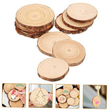 Abaodam 50 Pcs Round Wood Chips Unfinished Wood Slices Unfinished Wood Circles Nativity Crafts for Kids Wood Rounds Flower Pot Decorations Key Decors Abaodam