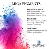 Crushed Crystal Mica Powder Pigment (56g) Multipurpose DIY Arts and Crafts, Cosmetic Grade, Soap,Resin Epoxy,Paint, Slime, Mold Making, Candle unicone art