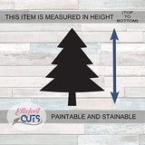 Pine Tree Wooden Cutouts for crafts, Laser Cut Wood Shapes 5mm thick Baltic Birch Wood, Multiple Sizes Available Elliefont Styles