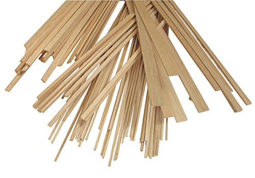 Alvin, Balsa Wood Strips, Ideal Wood for DIY Modelling Projects, 5/16 x 5/16 Inches - 25 Pieces