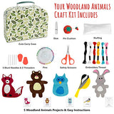 CraftLab Woodland Animals Kids Sewing Kit, Educational Arts & Craft Gift for Boys and Girls Ages 7 to 13 CraftLab