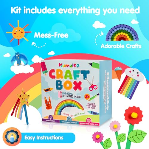 Mumaloo Arts and Crafts for Kids, Christmas Gifts for Kids, 6 Year Old Girl Birthday Gift Ideas, Crafts Kids Ages 4-8, Toddler Crafts, Crafts for - WoodArtSupply