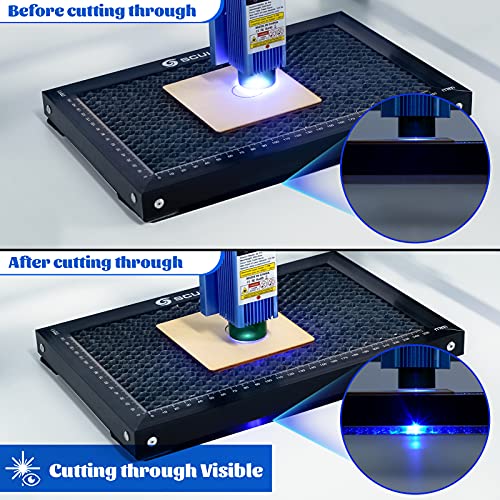 SCULPFUN Laser Cutting Honeycomb Working Table Board for CO2 or Diode Laser Engraver Cutting Machine, for Slight Burnt & Smooth Edge Cutting, Visible - WoodArtSupply