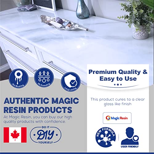 Epoxy Resin for Table Tops & Art Epoxy Resin Kit | 2 Gallon (7.6 L) | Non-Toxic | Premium Quality | High Gloss Thick Clear Coat | for Table Tops, Bar Magic Resin