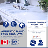 Epoxy Resin for Table Tops & Art Epoxy Resin Kit | 2 Gallon (7.6 L) | Non-Toxic | Premium Quality | High Gloss Thick Clear Coat | for Table Tops, Bar Magic Resin
