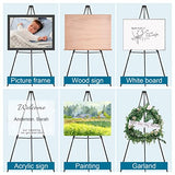 PUJIANG 63" Aluminum Easel Stand for Sign, Large Collapsible Easels for Display Posters/Whiteboard, Adjustable Height Artist Easel for Painting- PUJIANG