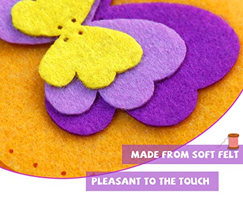 Flying Childhood Felt Craft Kits for Girls Christmas Gift Sewing Own Purses Arts and Crafts for Kids Ages 5 6 7 8 DIY Projects for Beginners Toddlers Flying Childhood