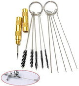 4 Set Airbrush Cleaning Kit Airbrush Cleaning Pot with Air Filter Mat and Holder,Nozzle Cleaning Needle,5pcs Brushes Set,5pcs Dredging Needles Kit Spedertool
